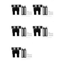 10 PCS Stainless Steel Rotisserie Motor Bracket Set Universal Barbecue Motor Support Plates Outdoor Camping BBQ Tools