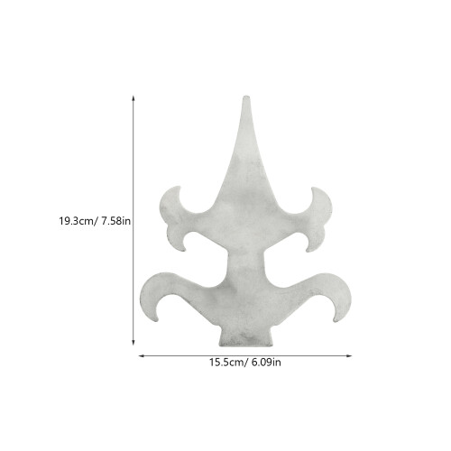 2 Pcs Waterproof Sockets Wrought Iron Fence 2