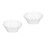 2Pcs Transparent Plastic Face Wash Basin Multi-Use Storage Tub 6