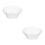 2Pcs Transparent Plastic Face Wash Basin Multi-Use Storage Tub 8