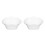 2Pcs Transparent Plastic Face Wash Basin Multi-Use Storage Tub 10