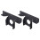2Pcs Reinforced Pergola Corner Support Bracket Black Stainless Steel 7