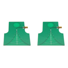2X UWB Directional Broadband TEM Antenna 7dBi High Gain Broadband UWB 1.4-10.5GHz 8W for Radio Signal Transmit Receive