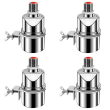 4X Automatic Water Level Control Valve 1/2 Inch Stainless Steel Float Valve with Clip