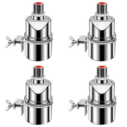 4X Automatic Water Level Control Valve 1/2 Inch Stainless Steel Float  Valve with Clip