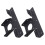 2Pcs Reinforced Pergola Corner Support Bracket Black Stainless Steel 9