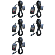 5X Rook Rookmachine Bedrade Afstandsbediening Afstandsbediening Ontvanger voor 400W 900W 1500W Stage Effects Fogger
