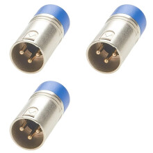3X XLR 3Pin DMX512 Terminator Resistor,Terminal Resistance for Digital Multiplex Light Moving Heads Light Stage