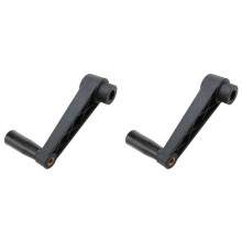 2X Hole Diameter 12mm Folding Nylon Crank Handle Revolving Handwheel for Industrial Machine Tools(12 X 100mm)