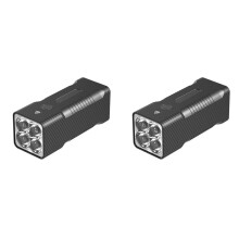 2X 10400mAh Bike Light Front USB Rechargeable Bike Headlight BT60 LED Super Bright Flashlight Front Lights Back Rear