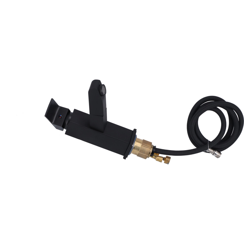 G1/2 Copper Pull-Out Faucet With Sprayer, Black, 280Mm H 4901390674993