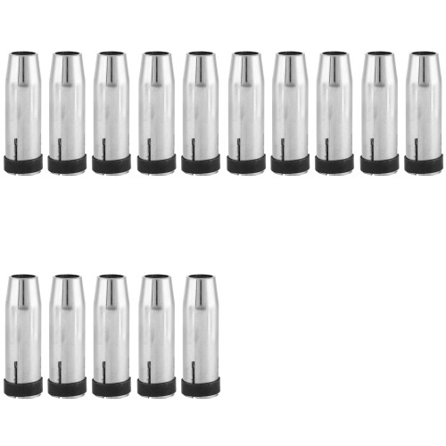 15Pcs Gas Nozzle Replacement Parts for MB 24KD MIG Welding Torch