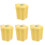 4Pcs Yellow Cute Flower Trash Can Airtight Small Desktop Garbage Bin 2