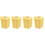 4Pcs Yellow Cute Flower Trash Can Airtight Small Desktop Garbage Bin 4