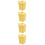 4Pcs Yellow Cute Flower Trash Can Airtight Small Desktop Garbage Bin 8