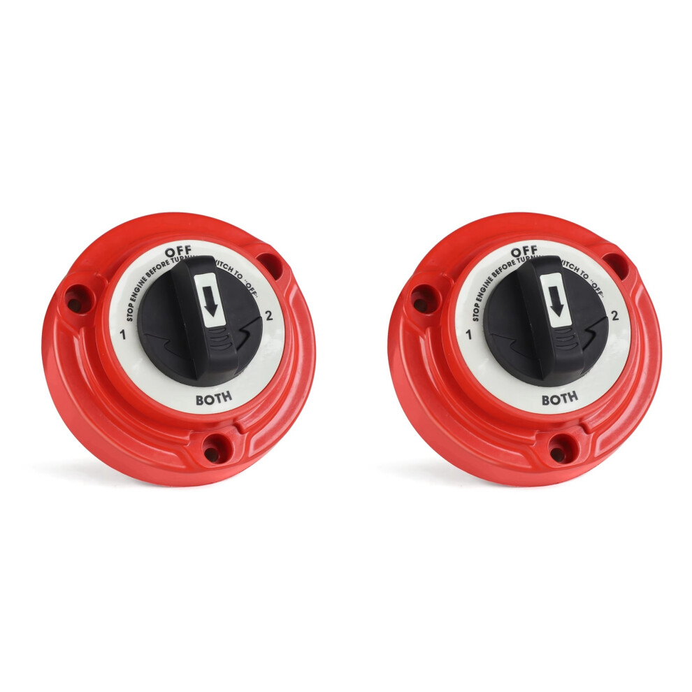 2X Car Dual Battery Selector 400A 6-32V 4 Position Power Cut Off Battery Isolator For Marine Boat Rv Truck 6034227944193