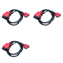3X OBD2 Cable Main Test 15 Pin Cable for Autel Maxisys MK808 / MP808 / MS906 / MS908 / MK908, 15Pin OBD2 Extension Cable