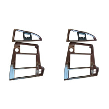 2X for Pathfinder Qx4 2001-2004 Dashboard Air Outlet Cover Air Conditioning Panel Cover Dark Wood Color