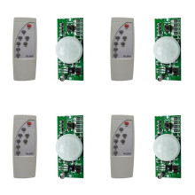 4X Solar Street Lamp Controller Circuit Board of PIR Human Body Induction Solar Lamp with Remote Control 3.2V 3.7V