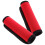 Travel Luggage Handle Grip Protector Red Polyester 2pcs 7