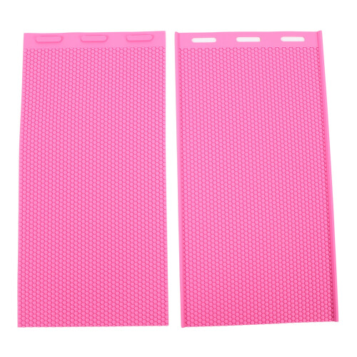 2PCS Beeswax Sheet Molding Silicone Soft Beeswax Foundation Sheets Press Embosser 2