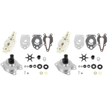 2X 46-42089A5 Water Pump Impeller Repair Kit for Mercury Mariner 6/8/9.9/10/15 2 Stroke Outboard