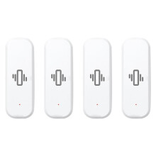 4X Zigbee Vibrationssensor Detektering Tuya Life APP Notifiering Realtids Rörelsevibrationslarm Home