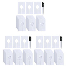 90 Closet Dividers for Hanging Clothes- Rectangle Clothing Size Dividers,White Closet Divider Set with