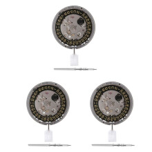 3X for Japan NH35A Mechanical Watch Movement 24 Jewels NH35 Automatic Mechanism 3.8 O'Clock Gold