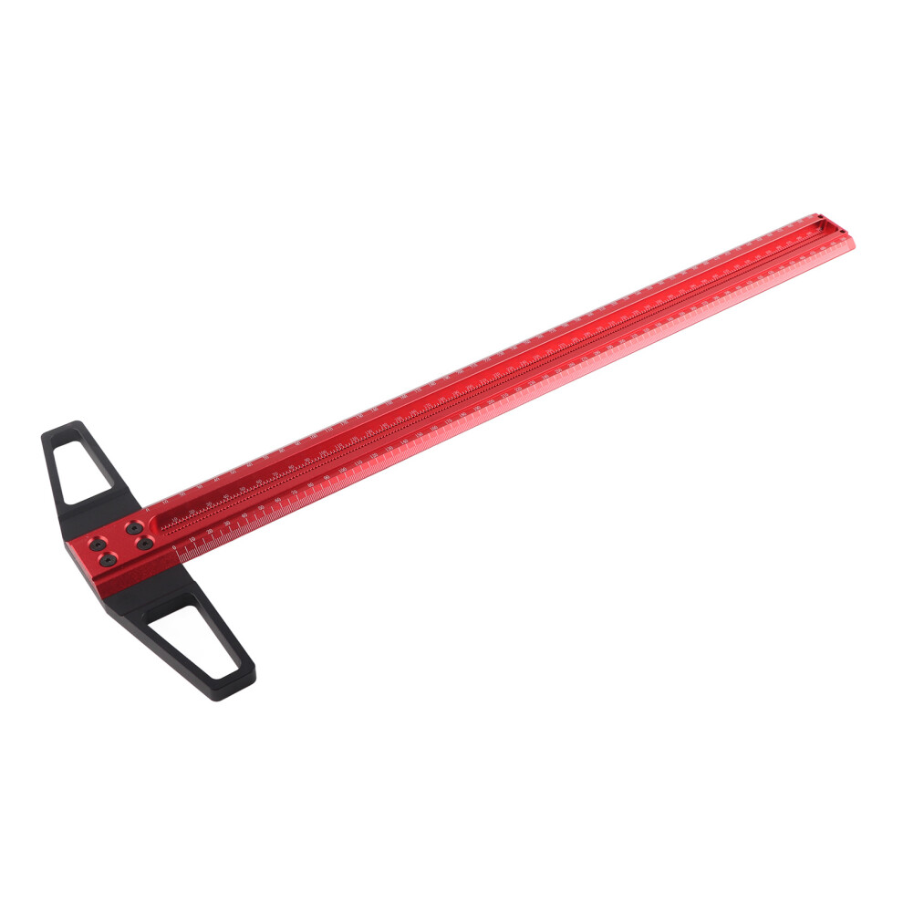 T 500Mm Aluminum Woodworking Ruler Hole Marking Gauge For Carpentry 7601390675583