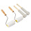 4PCS Honey Extractor Uncapping Needle Roller Wood Handle Honey Uncapper Tools for Extracting Beekeeping Equipment 4