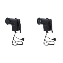 2X 10W RGBW 4 in 1 DMX Full Color LED Spotlight Stage Light 6 Channel Atmosphere Light with Voice Control US Plug