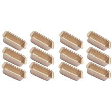 Bread Pan Loaf Pan for Baking, Non-Stick Carbon Steel Baking Bread Toast Mold Loaf Baking Pan Set (Golden 12Pcs)