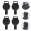 6Pcs Plastic Id Card Holders Retractable Badge Buckles Black Durable 8