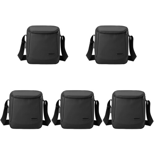 5Pcs Black Men Business Briefcase Lightweight Nylon Storage Bag 1