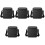 5Pcs Black Men Business Briefcase Lightweight Nylon Storage Bag 3