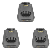 3X Battery Adapter for 18V Lithium Battery Converted to CABLE 18V Battery Converter