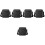 5Pcs Black Men Business Briefcase Lightweight Nylon Storage Bag 4