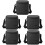 5Pcs Black Men Business Briefcase Lightweight Nylon Storage Bag 6