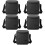 5Pcs Black Men Business Briefcase Lightweight Nylon Storage Bag 7