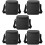 5Pcs Black Men Business Briefcase Lightweight Nylon Storage Bag 8