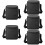 5Pcs Black Men Business Briefcase Lightweight Nylon Storage Bag 10
