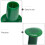 24pcs plastic round safety caps for garden bamboo support sticks 9