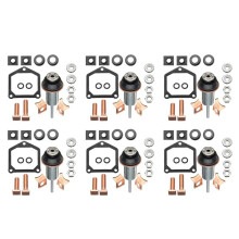 6X  Reparatur Satz für Magnet Spulen Kontakte Teile Passend für   228000-6660, 228000-6662, 228000-6663