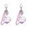 2 Sets Powder Design Heart Key Chain Pendant 2