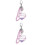 2 Sets Powder Design Heart Key Chain Pendant 5