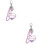 2 Sets Powder Design Heart Key Chain Pendant 6