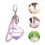 2 Sets Powder Design Heart Key Chain Pendant 8