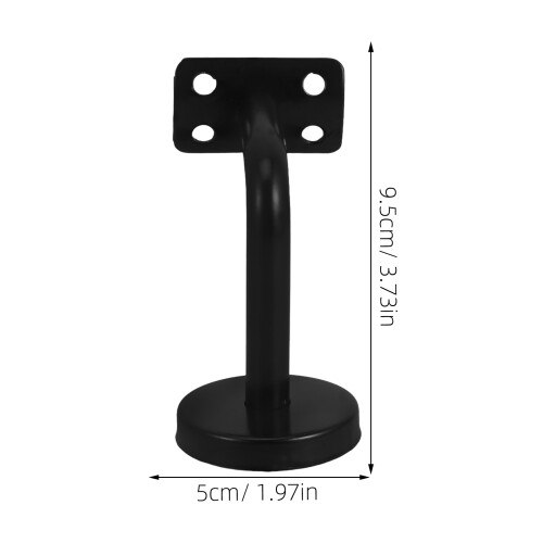 Hand Bracket Handrail Bracket Black Stainless Steel 1set 1
