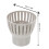 1Pc Durable ABS Fish Pond Drain Filter Skimmer Leaf Collector White 2